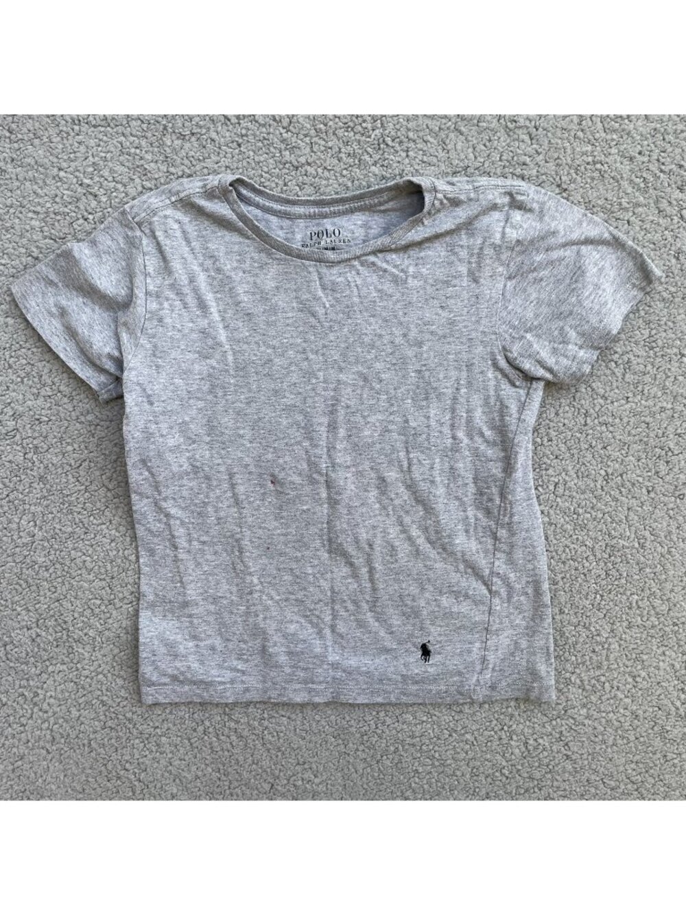 Polo Ralph Lauren Kids Gray T-Shirt Size Medium 100% Cotton